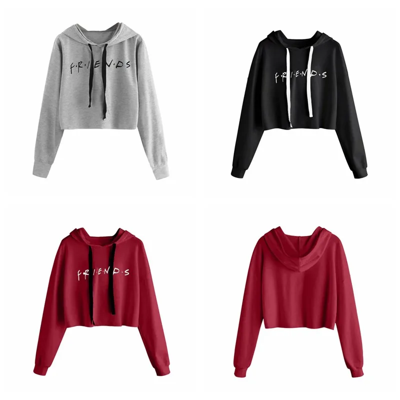 Women Hoodies Letter Print Solid Color Cotton Sweatshirt Casual 3 Color Hoodies Female Streetwear 2019 Autumn New Hoodies
