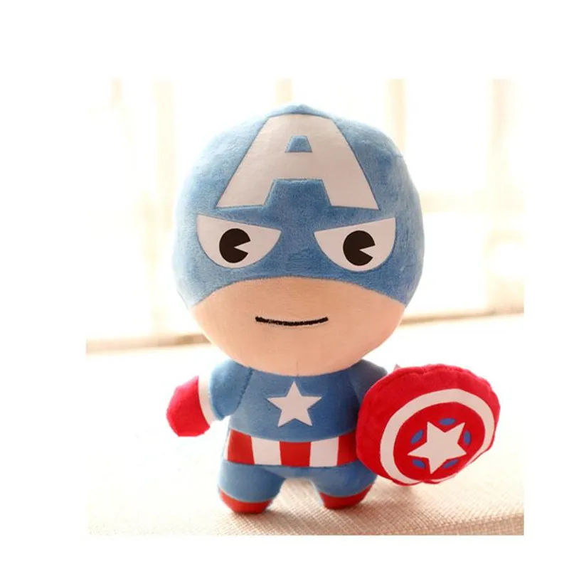 5 шт. милые 12 см Q стиль невероятный Капитан Америка Мягкие игрушки супер герой плюшевые мягкие Мстители плюшевые подарки дети аниме