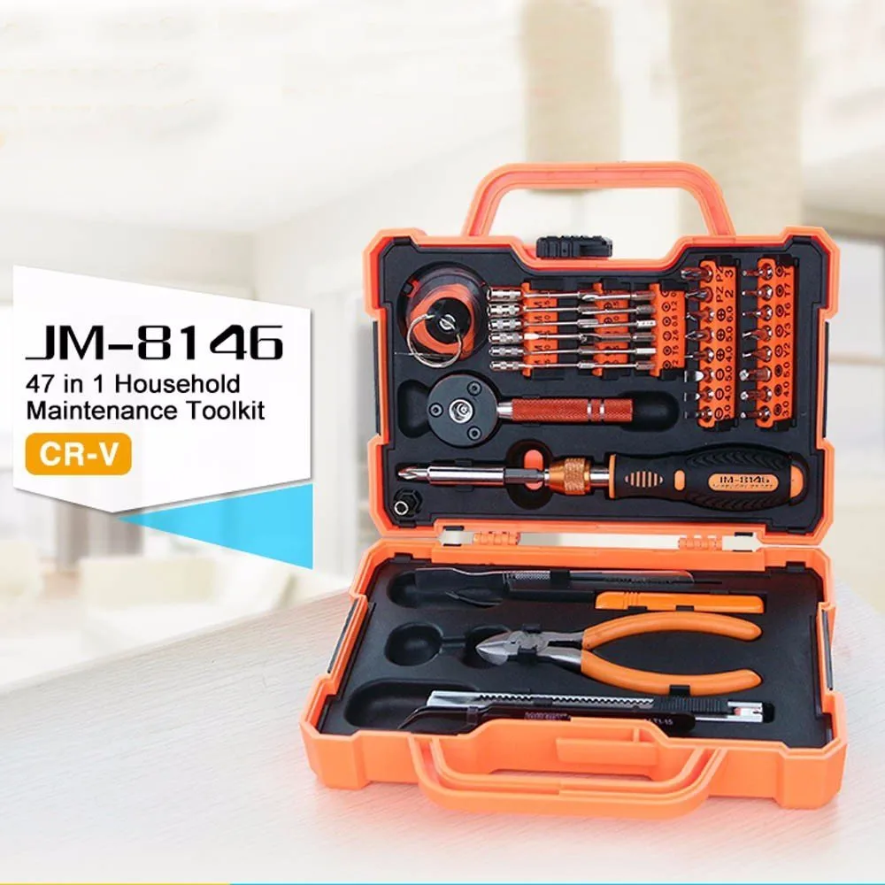 JM-8146 47 в 1 Мультитул Torx биты прецизионные отвертки набор ручных инструментов инструмент для ремонта мобильных телефонов с пинцетом плоскогубцы Набор инструментов