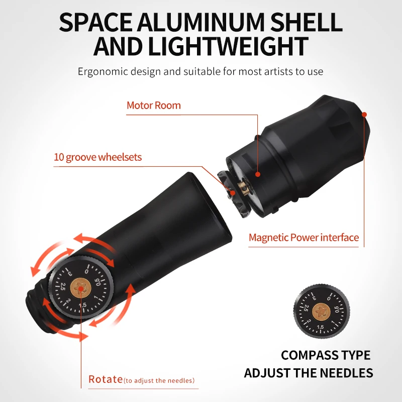 Профессиональный Y4 татуировки роторная машина ручка тихонько двигатель макияж бренд пистолеты поставки
