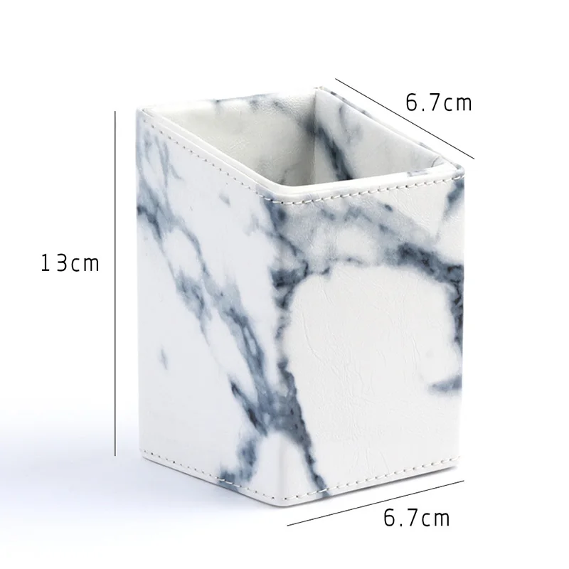 

Marble Pattern Makeup Brushes Holder Display Organizer Storage Box Case Cup