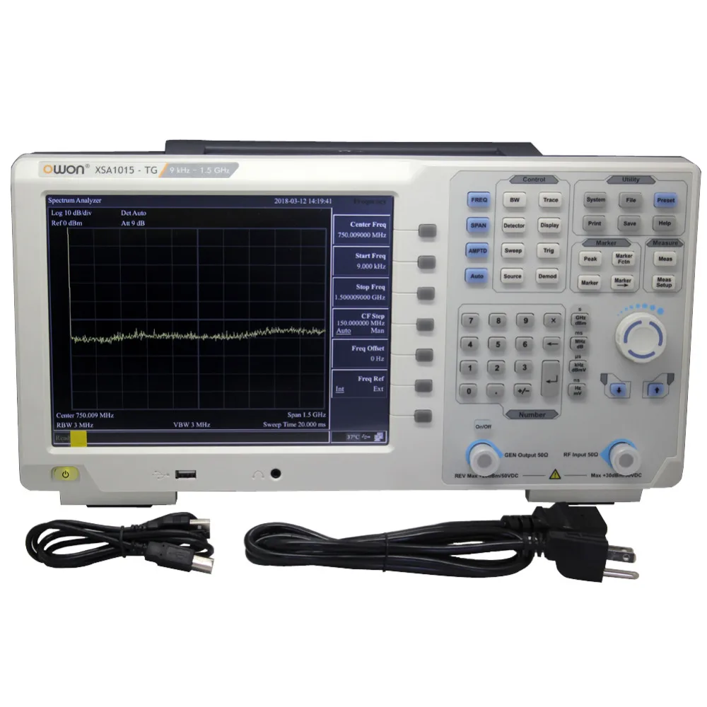 OWON XSA1015-TG анализатор спектра 9 кГц-1,5 ГГц 10," сенсорный экран