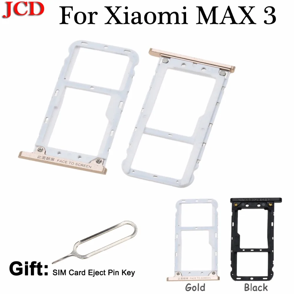 JCD для Xiao mi Max 3 Nano SIM/mi cro лоток для карт SD Держатель для Xiaomi mi Max 3 Слот для карт держатель заменитель адаптера запасные части