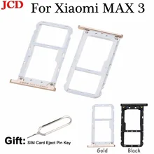 JCD для Xiao mi Max 3 Nano SIM/mi cro лоток для карт SD Держатель для Xiaomi mi Max 3 Слот для карт держатель заменитель адаптера запасные части