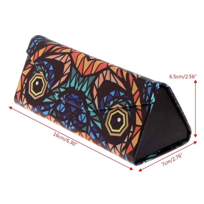 Triangle Foldable Glasses Case Cartoon Animal Eyeglasses Sunglasses Storage Box