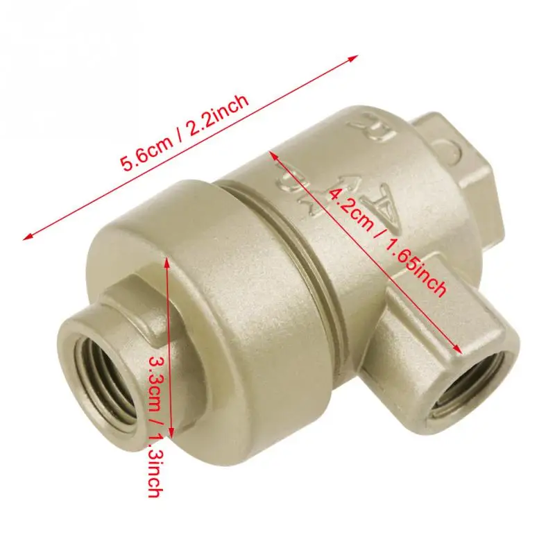 Резьбовой 1/" BSPT алюминиевый односторонний быстроотхлопывающий воздушный клапан, быстросъемный воздушный клапан, сменный аксессуар