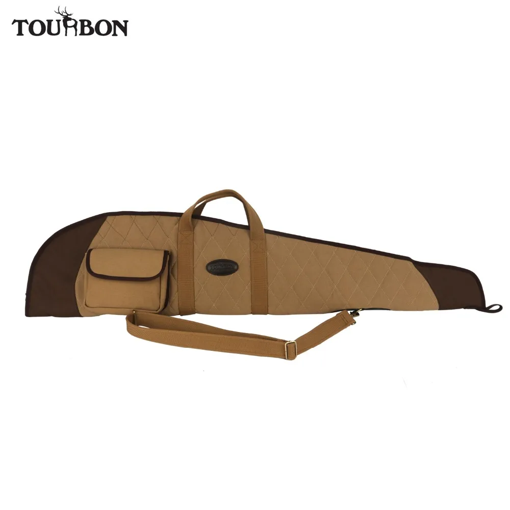 

Tourbon Hunting Rifle Gun Case Slip Optical Sight Scoped Cover Shooting Padded Fleece Canvas Gun Protection Bag Gun Accessories