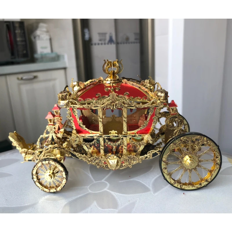Piececool 3D металлическая головоломка для принцессы модель каретки сделай сам