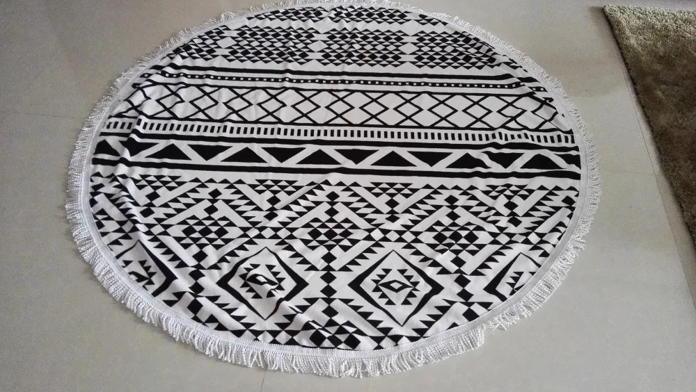 750gram-Summer-Large-Microfiber-Round-Beach-Towels-With-Tassel-Mandala-Tapestry-toalha-de-praia-Beach-Picnic