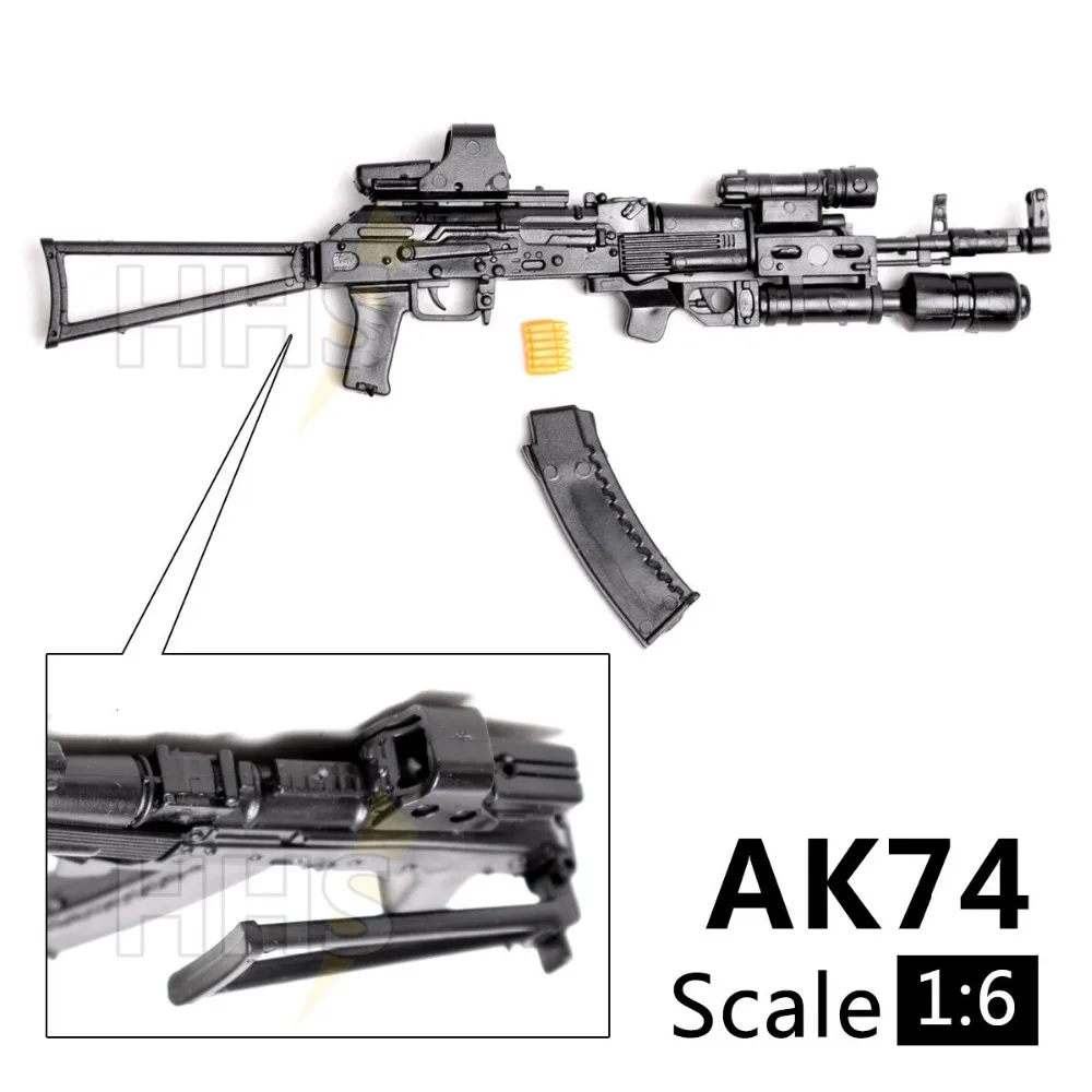 1:6 1/6 масштаб 12 дюймов фигурки AK74 винтовка пусковая модель пистолет 1/100 MG Bandai Gundam