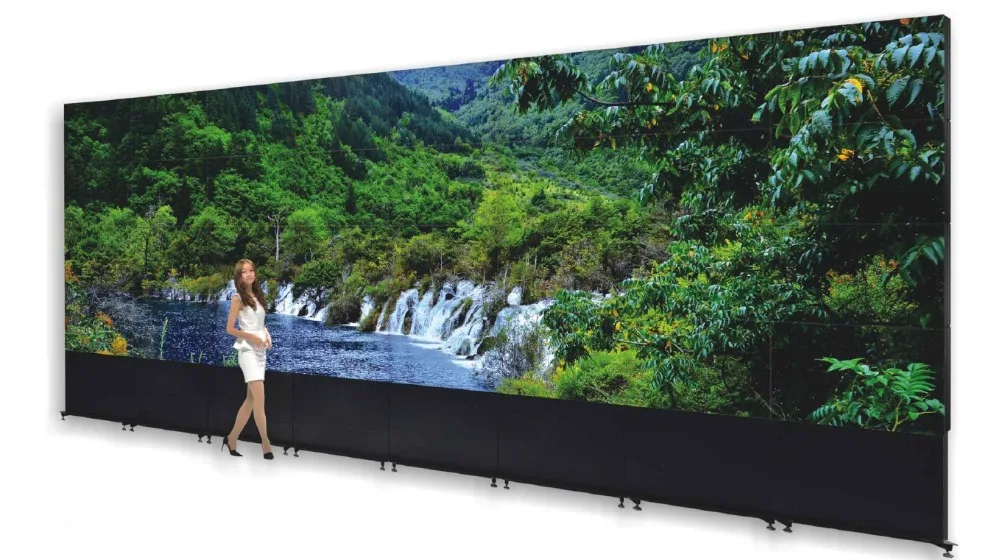 3x6 transparent bezel TV wall 55" (LG Panel) 0+0 mm bezel Seamless LCD