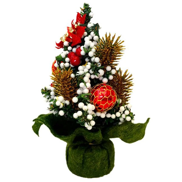 Home Decor Desk Small Mini Christmas Tree Office Counter School Shop