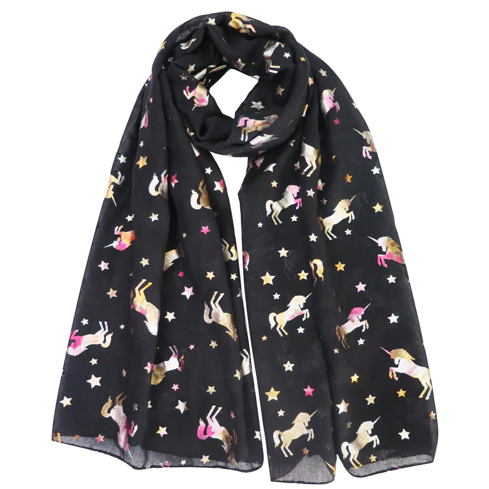 

Unicorn Colorful Glitters Large Scarf Shawl Wrap