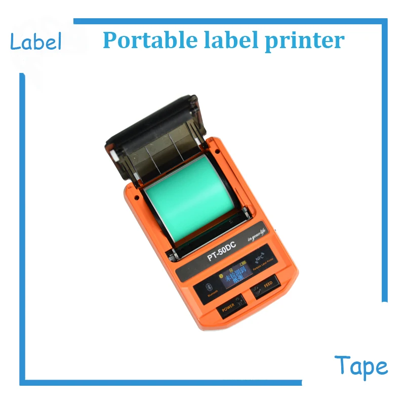 New Mini USB/Bluetooth/NFC portable label tape maker machine ribbon printer thermal label printer support IOS and Android New Mini USB/Bluetooth/NFC portable label tape maker machine ribbon printer thermal label printer support IOS and Android