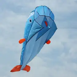 Дети смешной 3D огромный Дельфин кайт Забавный Дети Спорт на открытом воздухе Дельфин Летающий Flying Игрушка легко лететь парашют