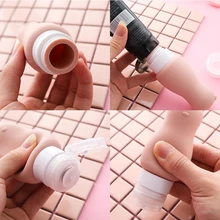 90/30 мл Портативный Милые силиконовые многоразового использования, пустые путешествия Упаковочный пресс для лосьона косметический шампунь легкосжимаемая тара бутылка