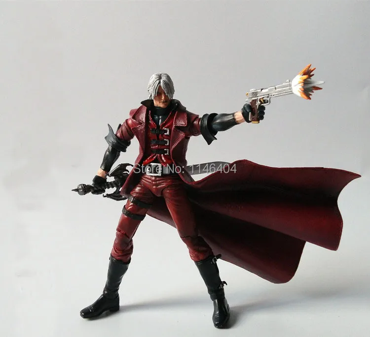 

Free Shipping Square Enix Play Arts Joint Figure Devil May Cry 4 Dante PVC Action Figure Mode 7'18CM