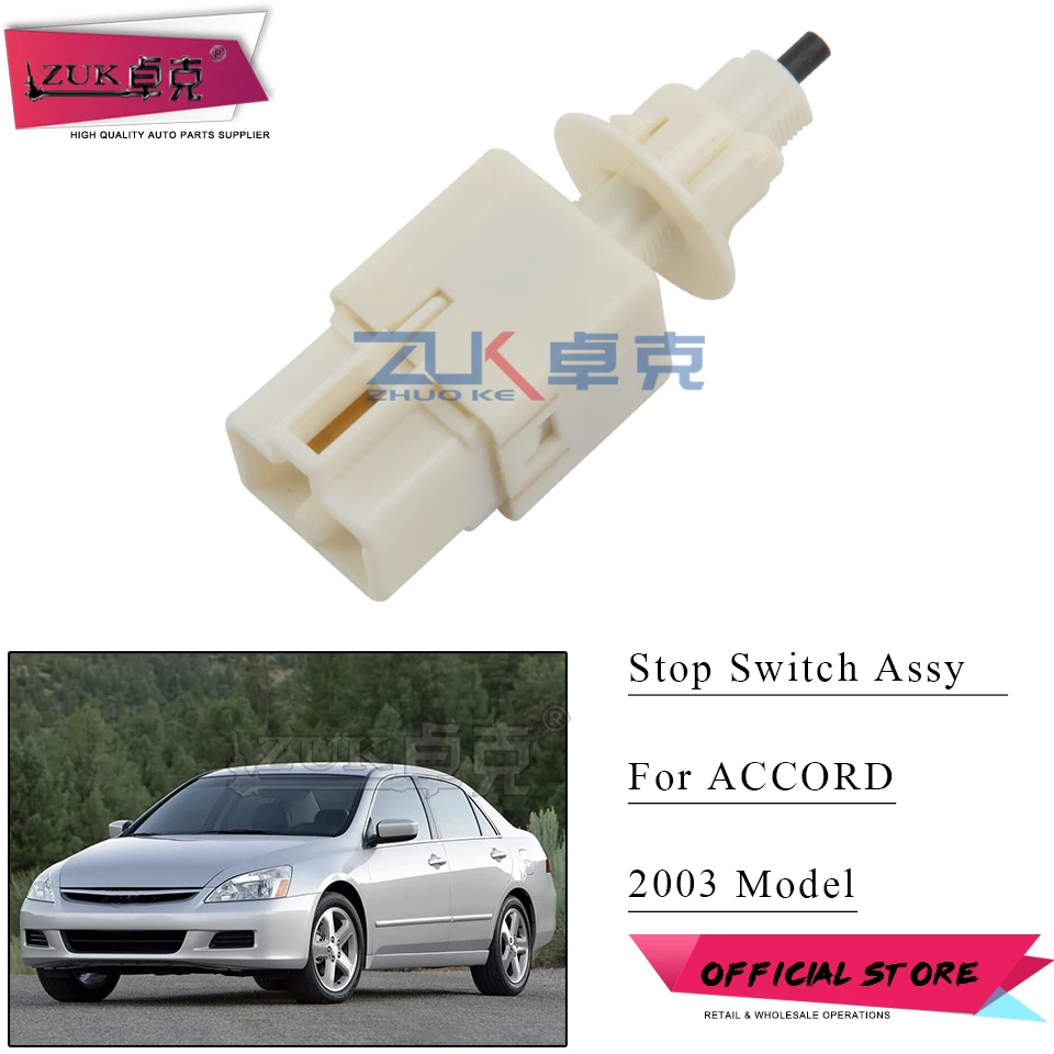 

ZUK Stop Light Switch For HONDA ACCORD 2003 2.4L 3.0L Brake Light Control Switch Button OE#36750-SDA-A01