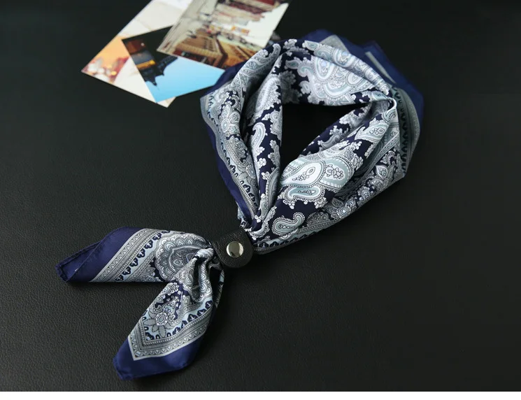 Paisley Neckerchief Floral Scarf For Men Women Wrap 50*50cm Square Scarves Women Mens Wraps Polyester Printed Shawl Wraps Stole mens designer scarf