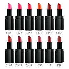 2019 1PC Moisturizing Lipstick Non-Stick Cup Waterproof Long-Lasting Colorfast Matte Lipstick 12 color