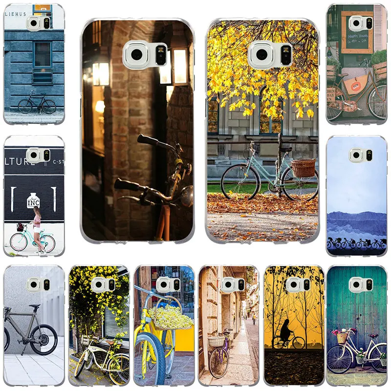 

For Samsung Galaxy S3 S4 S5 Mini S6 S7 S8 S9 S10 Edge Plus Lite Note 5 8 9 Shell Soft Silicon Phone Case Bike Bicycle Cycling