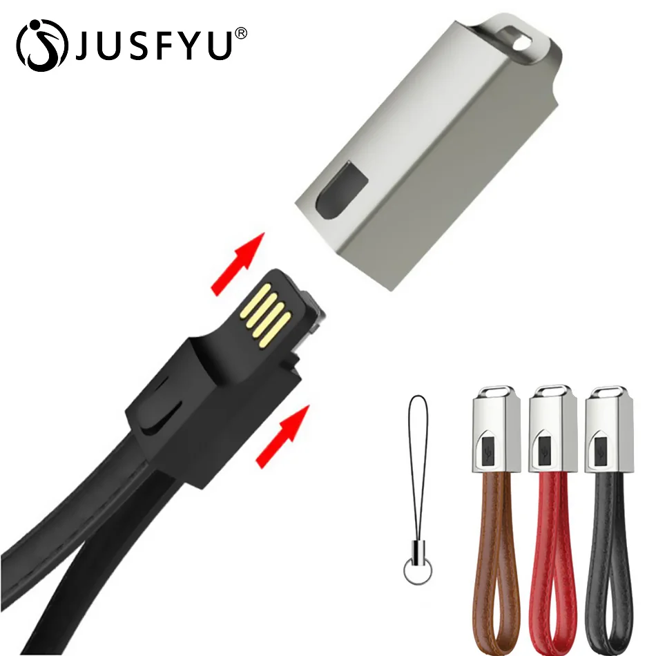 

USB Type C Cable For iPhone 8 7 6 X XS Max XR USB Cable Cord Keychain Micro USB Cable For Samsung S7 S6 Edge Charging Wire