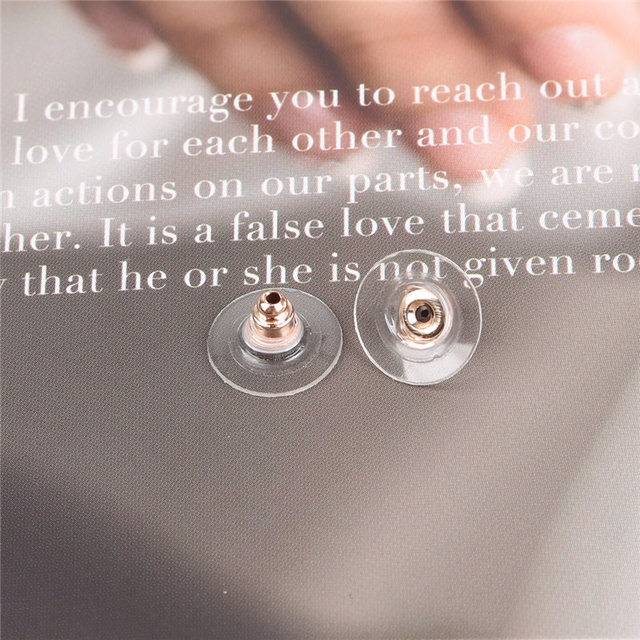 Earrings Jewelry Accessories Silicone Round Earring Back Hooks Stoppers Ear Post Nuts Plugging for DIY Jewelry Findings