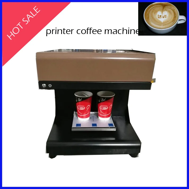 

Four color printer coffee printing machine coffee maker 3d printer machine for printing face on the coffee