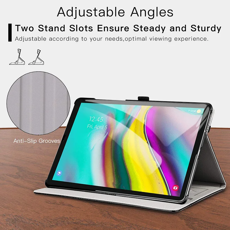 Pаспродажа Чехол BOZHUORUI для samsung Galaxy Tab s5e, 10,5 дюймов, планшет 2019, SM T720 SM T725 из искусственной кожи, складная подставка, авто Пробуждение спящий режим