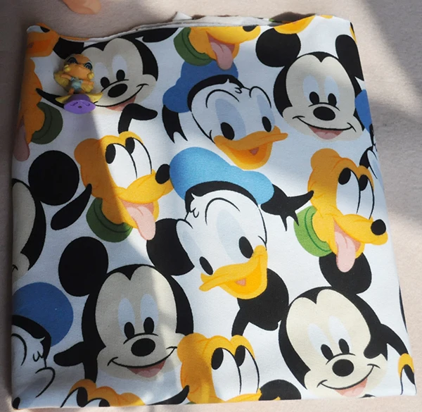 Lindo Dibujo De Mickey Mouse Pluto Donald Pato Algodon Polar Tela Costura Acolchado Patchwork Bebe Pano Chico Sudadera Con Capucha Textil Tela Aliexpress