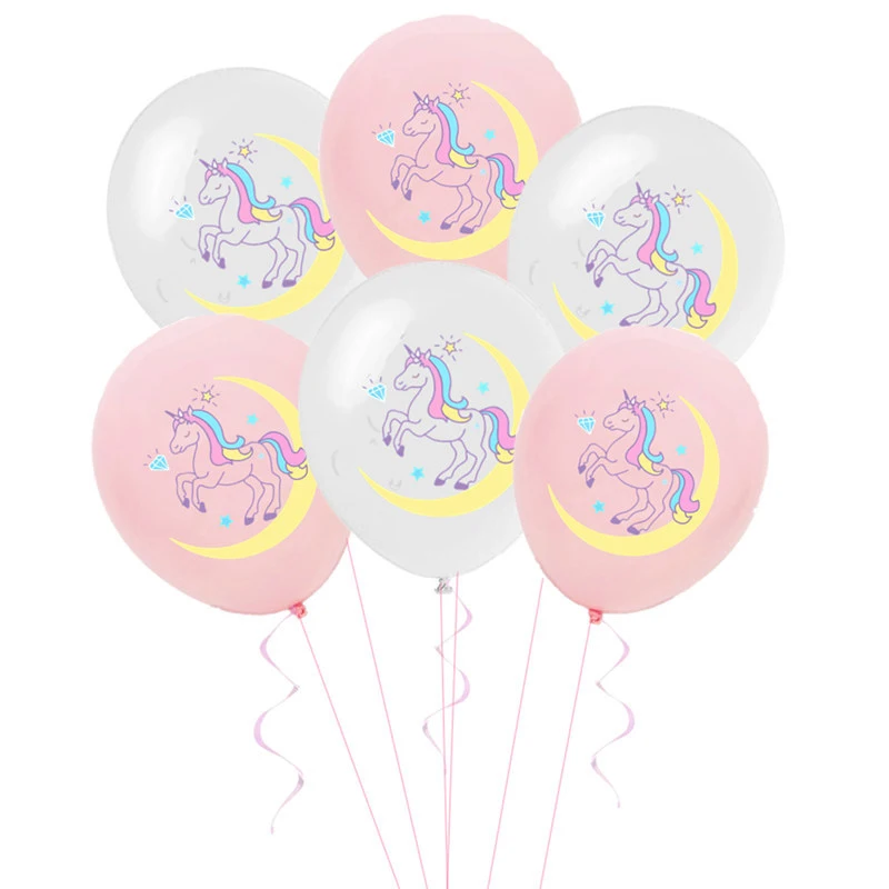 

10Pcs White Pink Unicorn Latex Balloons Baby Shower Decoration Confetti Balloon Birthday Party Wedding Kids Decor Supplies