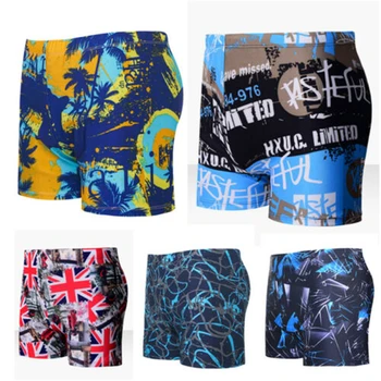 

New Men Swimwear Swimsuits Surf Board Beach Wear Swim Trunks Boxer Shorts Quick Dry Casual Shorts
