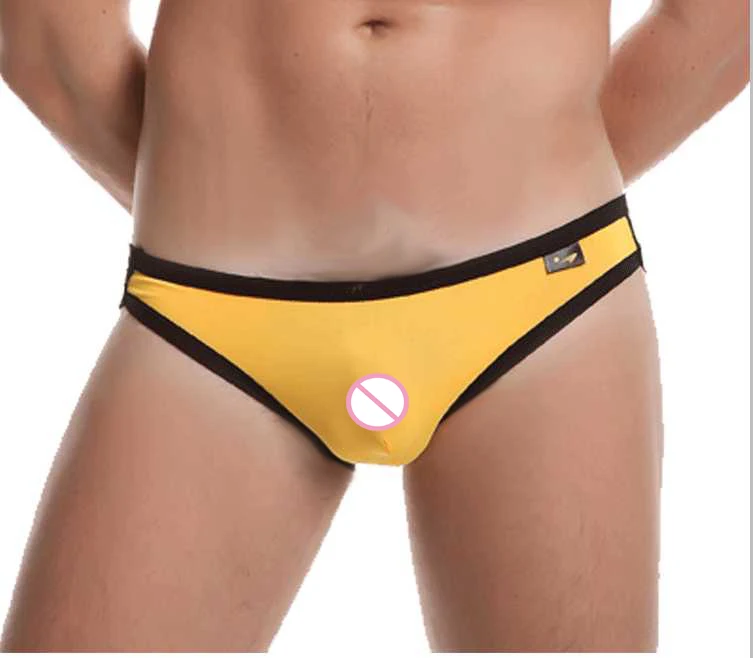 

Men's underwear authentic ice silk cool men panties sexy comfortable briefs Male panties Low waist body shape wear