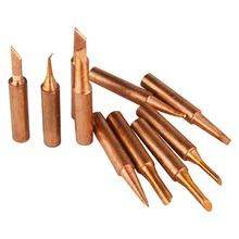 Жало паяльника 5 шт./компл. 900M-T паяльник для подключения к чистый Медь без примесей свинца для паяльная станция жало паяльника