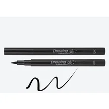 Черная жидкая подводка для глаз купить 1 получить 1 бесплатно водонепроницаемый карандаш для макияжа глаз Красота кошка стиль подводка для глаз Косметика