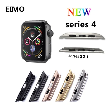 

EIMO Connector Adapter For Apple watch 4 band strap 44mm 40mm iwatch series 4 Metal Stainless Steel Accessories with tool