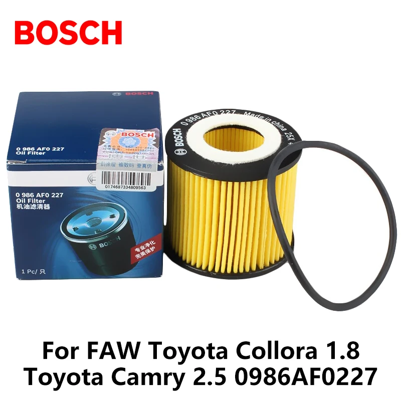 Bosch Car Oil Filters For FAW Toyota Collora 1.8 Toyota Camry 2.5