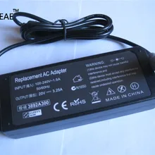 20V 3.25A 65W AC ноутбук зарядное устройство адаптер для lenovo B490 B590 V580