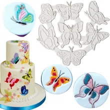 Форма для торта с бабочкой, силиконовая форма для торта, форма для свадебного торта, инструменты для украшения конфет, форма для шоколадной мастики