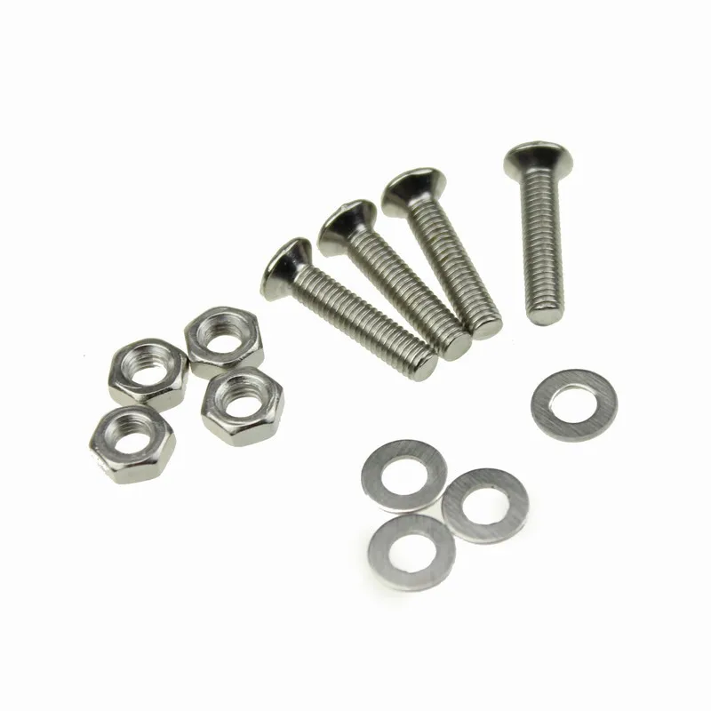 

20 pcs M2.5X16mm Silver Flat Head Steel Screw Fixer For PC Computer Fan