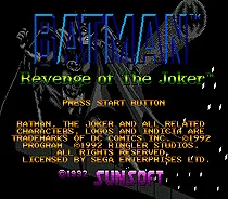 Бэтмен месть Джокер(Бэтмен 3) 16 бит MD карточная игра для sega Mega Drive для sega Genesis