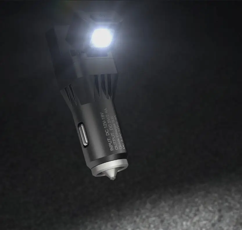 NITECORE VCL10 многофункциональный все-в-одном автомобиль гаджет/QC3.0 автомобильное зарядное устройство/стекло Выключатель/аварийный светильник Предупреждение ющий светильник