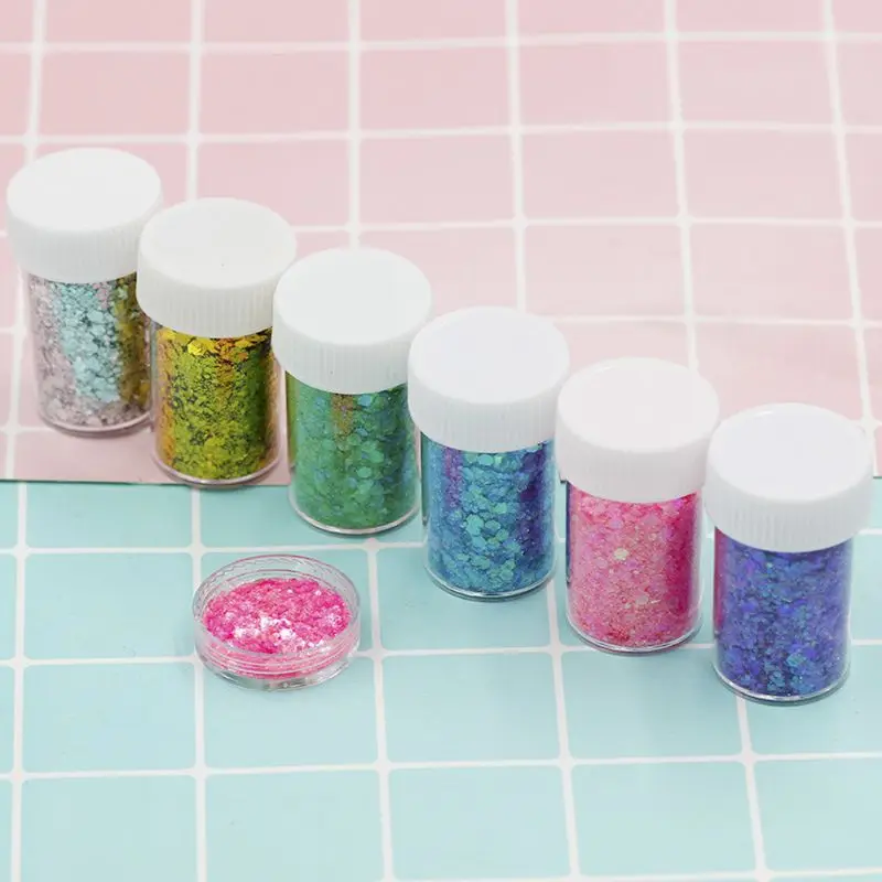 Смешанные блестящие цвета блестки Spangles полимерные наполнители кристаллическая