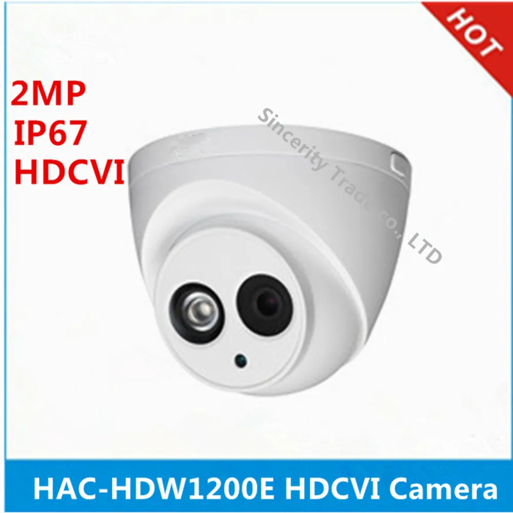 Dahua HAC-HDW1200E камера безопасности 1/2. " cmos 2 мегапикселя ИК 30 м IP67 DH-HAC-HDW1200E уличная HDCVI камера