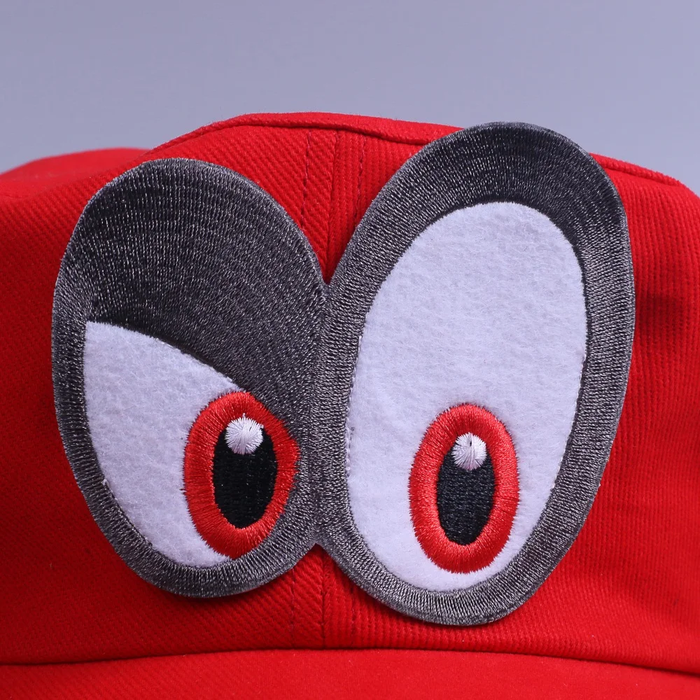 Game Super Mario Odyssey Cap Cosplay Red Mario Hat Adult Kids Anime Handmade New5