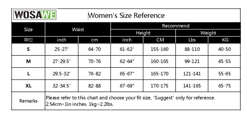 size chart bl