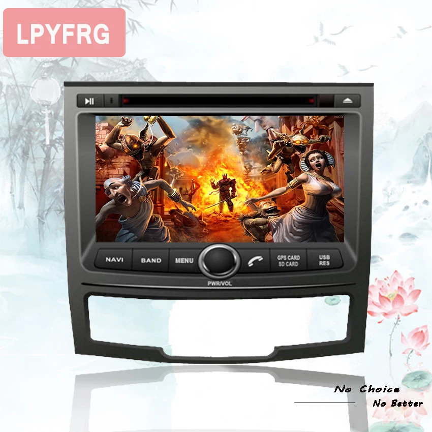 Cheap 7" Android 9.0 Octa OS Car DVD GPS Radio for Ssangyong Korando 2010-2013 & Actyon 2012-2018 Support Wifi 3/4G DAB+ TV video Aux 4