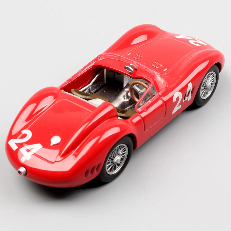 1/43 Small Scale LEO Tipo 200S 200SI vintage Sports racing cars NO.24 metal auto vehicle metal diecast models toys for boys red