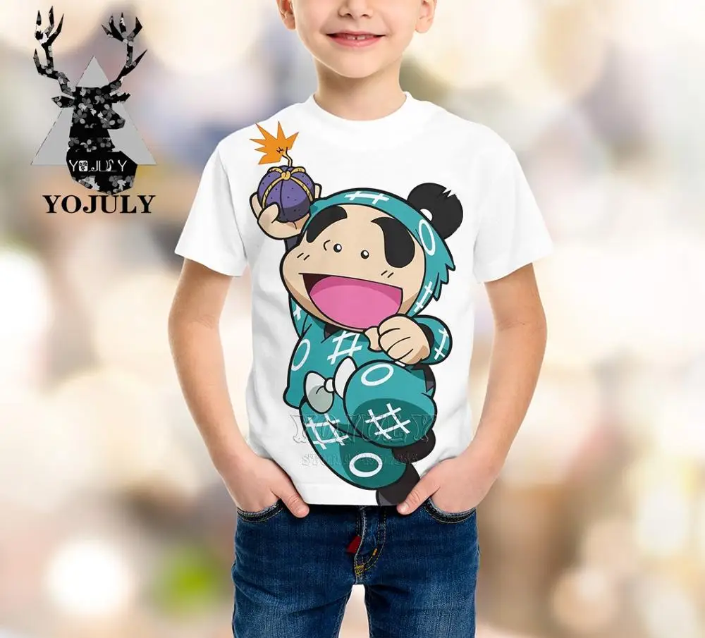 

YOJULY Ninja Rantaro Anime baby boys girls teens 3D print kids clothes children's t shirt hot sela Fashion Top tees Modis A332