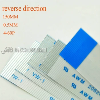 

reverse direction 0.5MM 150mm 4-60PIN FFC TTL cable length Insulation material 5pcs/lot
